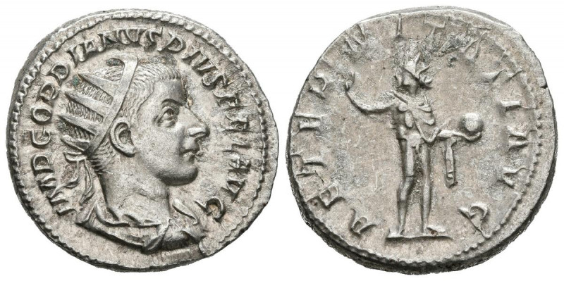 GORDIANO III. Antoniniano. (Ar. 4,87g/22mm). 240-244 d.C. Roma. (RIC 82). Anv: B...