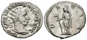 TRAJANO DECIO. Antoniniano. (Ar. 4,33g/22mm). 250-251 d.C. Roma. (RIC 12b). Anv: Busto radiado y drapeado de Trajano Decio a derecha, alrededor leyend...