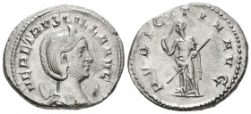 HERENNIA ETRUSCILLA. Antoniniano. (Ar. 4,43g/23mm). 250 d.C. Roma. (RIC 58b). Anv: Busto diademado y drapeado de Herennia Etruscilla a derecha, alrede...