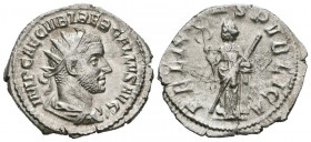 TREBONIANO GALO. Antoniniano. (Ar. 2,61g/22mm). 251-253 d.C. Roma. (RIC 34). Anv: Busto radiado y drapeado de Treboniano Galo a derecha, alrededor ley...