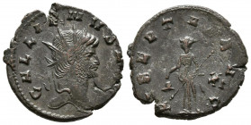 GALIENO. Antoniniano. (Ae. 3,68g/20mm). 265-266 d.C. Roma. (RIC 233). Anv: Cabeza radiada de Galieno a derecha, alrededor leyenda: GALLIENVS AVG. Rev:...