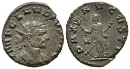 CLAUDIO II. Antoniniano. (Ae. 3,31g/19mm). 270 d.C. Roma. (RIC 81). Anv: Busto radiado, drapeado y con coraza a derecha, alrededor leyenda: IMP CLAVDI...