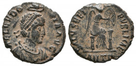 GALERIO. Follis. (Ae. 7,04g/28mm). 293-305 d.C. Aquileia. (RIC 36b). Anv: Cabeza laureada de Galerio a derecha, alrededor leyenda: MAXIMIANVS NOB CAES...