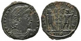 CONSTANTINO I. Follis. (Ae. 1,81g/17mm). 330-335 d.C. Nicomedia. (RIC 59). Anv: Busto diademado, drapeado y con coraza de Constantino I a derecha, alr...