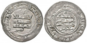 CALIFATO DE CORDOBA, Hisham II al-Muayyad. Dirham. (Ar. 2,95g/24mm). 381H, unidad de la fecha en femenino. Al-Andalus. (Vives 514; Frochoso 381.76d). ...