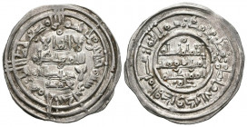CALIFATO DE CORDOBA, Hisham II al-Muayyad. Dirham. (Ar. 2,96g/24mm). 390H. Al-Andalus. (Vives 545; Frochoso 390.27d). Citando a Amir en II.A. y Muhamm...