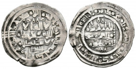 CALIFATO DE CORDOBA, Hisham II al-Muayyad. Dirham. (Ar. 3,42g/24mm). 401H. Al-Andalus. (Vives 699; Frochoso 401.48d). Citando al-Bakri en I.A. MBC. Es...