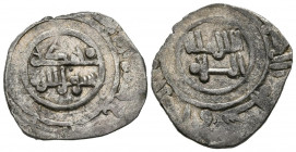 TAIFAS DEL CALIFATO, Almería (Maan ibn Sumadih 433-443H). Dirham. (Ar. 2,83g/21mm). Sin fecha. Al-Andalus. (Vives 1041; Prieto 354). MBC+.
