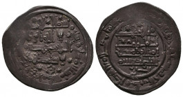 HAMMUDIES, Alí ben Hammud. Dirham. (Ar. 3,02g/24mm). 407H (fecha saba'a wa). Madinat Sabta (Ceuta). (Vives 730; R. Lorente 30). Citando a Yahya como h...