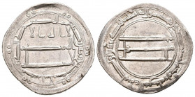CALIFATO ABASIDA DE BAGDAD, Al-Rashid. Dirham. (Ar. 2,92g/24mm). 187H. Madinat al-Salam. (Album 219.2). EBC-.