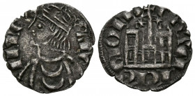 SANCHO IV (1284-1295). Cornado. (Ve. 0,73g/18mm). León. (FAB-299.4). Anv: Busto coronado de Sancho IV a izquierda, alrededor leyenda: SANCII REX. Rev:...