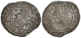 REYES CATOLICOS (1474-1504). 1 Real. (Ar. 2,92g/23mm). S/D. Sevilla. (Cal-440). MBC-.