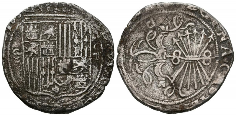 REYES CATOLICOS (1474-1504). 4 Reales (Ar. 12,34g/30mm). S/D. Sevilla. (Cal-2019...