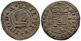 FELIPE IV (1621-1665). 16 Maravedís. (Ae. 4,21g/25mm). 1662. Sevilla R. (Cal-2019-494). EBC-.