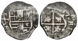 FELIPE IV (1621-1665). 1 Real (Ar. 3,20g/19mm). 1627. Sevilla R. (Cal-2019-804). BC+. Rara.