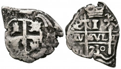 FELIPE V (1700-1746). 1 Real (Ar.3,26g/18mm). 1730. Potosí M. (Cal-2019-586). MBC-/MBC.