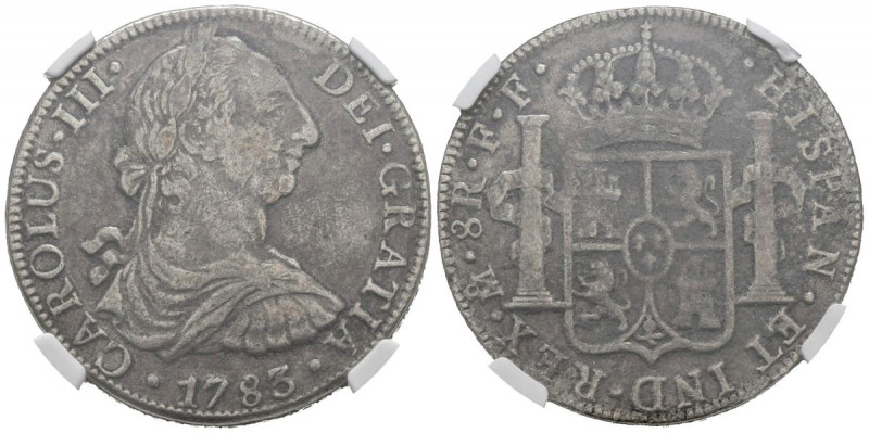 CARLOS III (1759-1788). 8 Reales (Ar. 27,00g/38mm)*. 1783. México FF. (Cal-2019-...