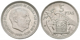 ESTADO ESPAÑOL (1939-1975). 5 Pesetas. (Ni. 5,72g /23mm). 1957 * BA. (Cal-2019-154). I Exposición Iberoamericana de Numismática y Medallística. SC-....