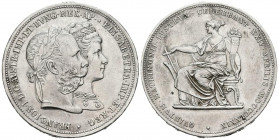 AUSTRIA, Francisco José I. 2 Gulden. (Ar. 24,56g/36mm). 1879. (Davenport 31). MBC+.