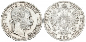 AUSTRIA. 1 Florín (Ar. 12,34g/29mm). 1888. Francisco José I. Viena . (Km#2222). EBC-/EBC. Marquitas.