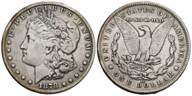 ESTADOS UNIDOS. 1 Dollar (Ar. 26,72g/38mm). 1878. Carson City. CC. (Km#110). MBC. Escasa.