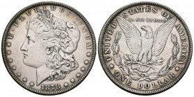 ESTADOS UNIDOS. 1 Dollar (Ar. 26,74g/38mm). 1878. Philadelphia. (Km#110). MBC+. Bonito tono.