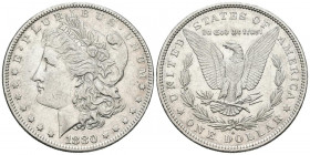 ESTADOS UNIDOS. 1 Dollar (Ar. 26,63g/38mm)*. 1880. Philadelphia. (Km#110). EBC-. Marquitas.
