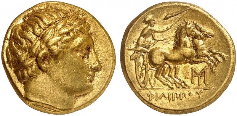 GRIECHISCHE MÜNZEN. KÖNIGREICH MAKEDONIEN. Philippos II., 359 - 336 v. Chr. 
Po...