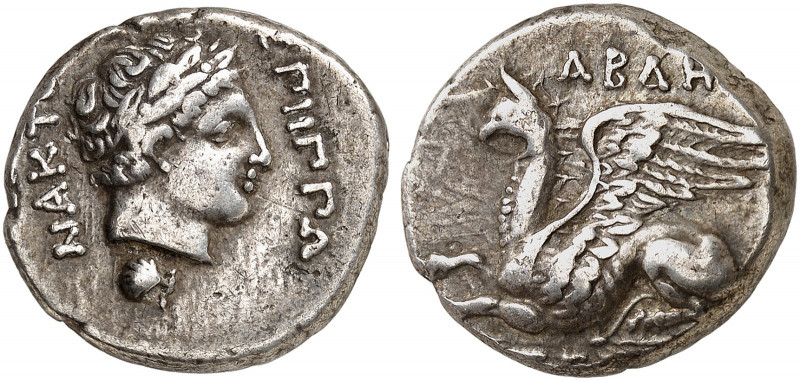 GRIECHISCHE MÜNZEN. THRAKIEN. Abdera. 
Tetradrachme, 400-352 v. Chr. Sitzender ...