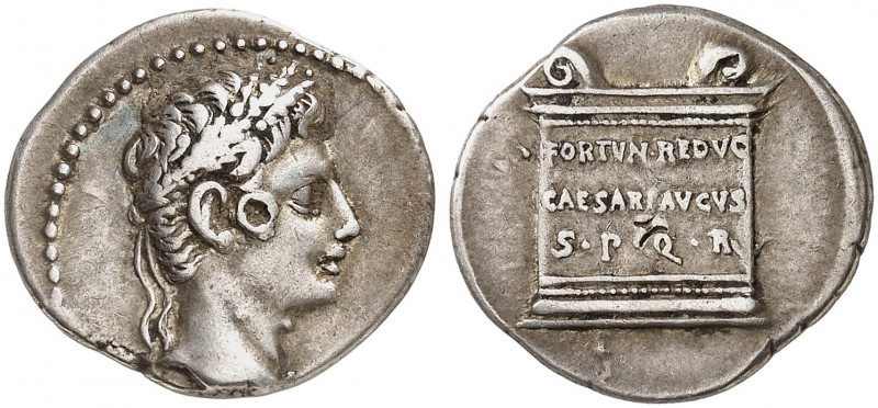 RÖMISCHE MÜNZEN. RÖMISCHE KAISERZEIT. Augustus, 27 v. Chr. - 14 n. Chr. 
Denar,...