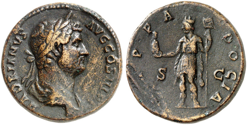 RÖMISCHE MÜNZEN. RÖMISCHE KAISERZEIT. Hadrianus, 117 - 138. 
As. Rev. Stehende ...