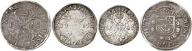 EUROPA. BELGIEN. Brabant. Philipp II. von Spanien, 1555-1598. 
Lot von 3 Stück: Écu de Bourgogne 1568, 1/2´Écu de Bourgogne 1569, Antwerpen, Philipp ...