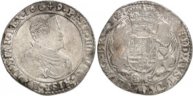 EUROPA. BELGIEN. Brabant. Philipp IV. von Spanien, 1621-1665. 
Ducaton 1649, Antwerpen.
Dav. 4454, Delm. 284 l. Prägeschwäche, ss
