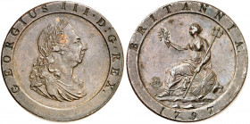 EUROPA. ENGLAND. George III., 1760-1820. 
Penny 1797.
S. 3777 f. vz