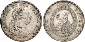 EUROPA. ENGLAND. George III., 1760-1820. 
5 Shillings / Dollar 1804, der Bank von England.
Dav. 101, S. 3768 f. vz