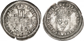 EUROPA. FRANKREICH. Königreich. Louis XIV., 1643-1715. 
Sol de 15 Deniers 1694, M - Toulouse.
Dupl. 1581. Gad. 91 R ! Sfr., s / ss