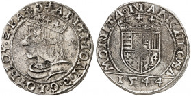 EUROPA. FRANKREICH. Lothringen, Herzogtum. Antoine, 1508-1544. 
Teston 1544, Nancy.
Flon 590/46 ss