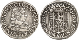 EUROPA. FRANKREICH. Lothringen, Herzogtum. Charles IV., 1625-1634 und 1661-1670. 
Teston 1627, Nancy.
Flon 700/8 min. ZE, Bohrversuch, ss