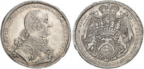 BATTHYANI. Fürstentum. Karl Joseph, 1764-1772. 
1/2 Konventionstaler 1765, Wien.
Holzmair 12 Rändelfehler, ss