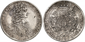 OLMÜTZ. Bistum. Karl III., Herzog von Lothringen, 1695-1711. 
Taler 1706, Kremsier.
Dav. 1211, L.-M. 358 winz. Hksp., ss+