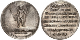 OLMÜTZ. Bistum. Leopold II., Graf von Egkh und Hungersbach, 1758-1760. 
Silbermedaille 1759 (unsigniert, 29,0 mm), auf seine Inthronisation. Engel mi...