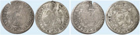 SALZBURG. Erzbistum. Paris, Graf von Lodron, 1619-1653. 
Lot von 2 Stück: Kipper-1/2 Taler zu 60 Kreuzer 1621.
Pr. 1412, Zöttl 1724 Sfr., s, Hksp., ...