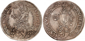 SALZBURG. Erzbistum. Paris, Graf von Lodron, 1619-1653. 
Taler 1628 (aus 1627).
Dav. 3504, Pr. 1202a, Zöttl 1479 l. rauh, ss+