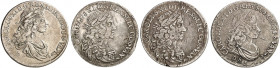 POMMERN. unter schwedischer Besetzung. Karl XI. von Schweden, 1660-1697. 
Lot von 5 Stück: 1/3 Taler 1674, Stettin.
A.A.J. 128-130 ss