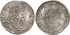 PREUSSEN. Friedrich III. (I.), 1688-1713. 
2/3 Taler 1693, Berlin.
Dav. 271, v. Schr. 130 Var. kl. ZE, Sfr., ss