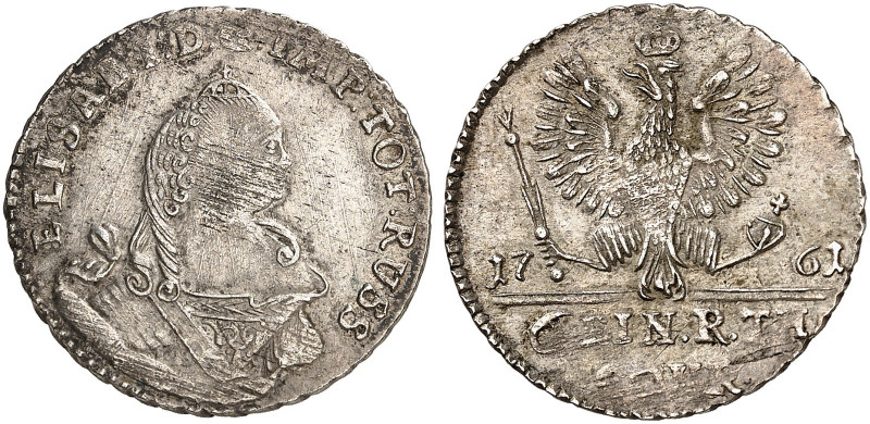 PREUSSEN. Friedrich II., "der Große", 1740-1786. 
1/6 Taler 1761, Königsberg, m...