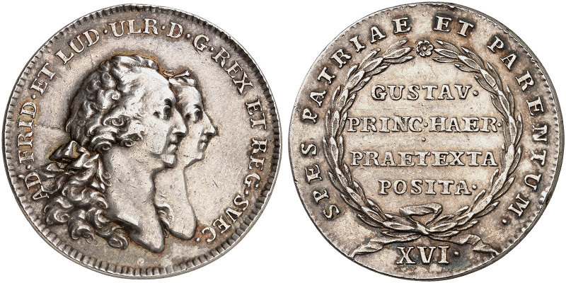 PREUSSEN. Friedrich II., "der Große", 1740-1786. 
Silbermedaille o. J. (1762, v...