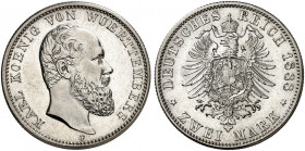 WÜRTTEMBERG. Karl, 1864-1891. J. 172, EPA 2/73. 
Ein zweites Exemplar.
vz - St