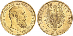 PREUSSEN. Friedrich III., 1888. J. 248, EPA 20/33. 
Ein zweites Exemplar.
vz