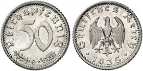 J. 368, EPA 53. 
50 Reichspfennig 1935 G.
J. 368, N. 582, EPA 53 f. St